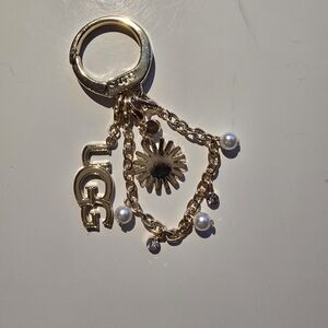 UGG Gold Keychain with Charms